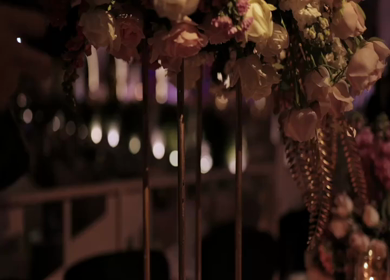 A Slow Motion Shot of an Indian Wedding Venue Decoration in India