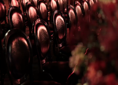 A Slow Motion Shot of an Indian Wedding Venue Decoration in India