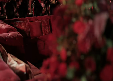 A Slow Motion Shot of an Indian Wedding Venue Decoration in India