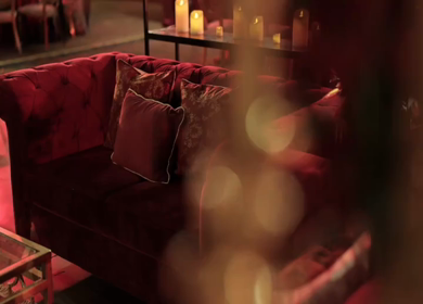 A Slow Motion Shot of an Indian Wedding Venue Decoration in India