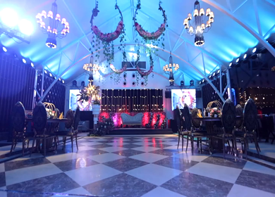 9th February, 2024 : A Slow Motion Shot of an Indian Wedding Decoration