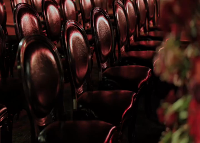 A Slow Motion Shot of an Indian Wedding Venue Decoration in India