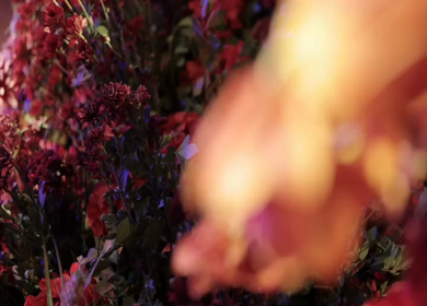 A Slow Motion Shot of an Indian Wedding Venue Decoration in India