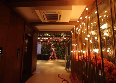 A Slow Motion Shot of an Indian Wedding Decoration in India