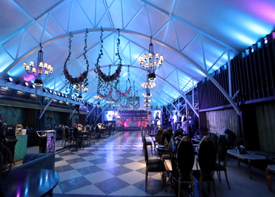 9th February, 2024 : A Slow Motion Shot of an Indian Wedding Decoration