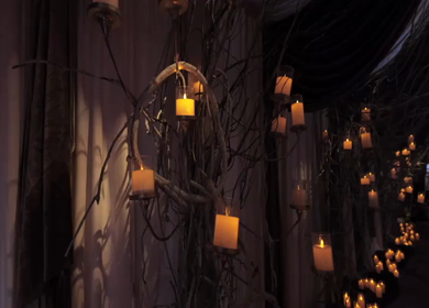 A Slow Motion Shot of an Indian Wedding Venue Decoration in India