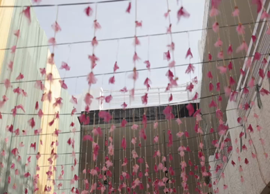 A Slow Motion Shot of an Indian Wedding Venue Decoration in India