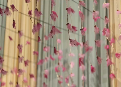 A Slow Motion Shot of an Indian Wedding Venue Decoration in India