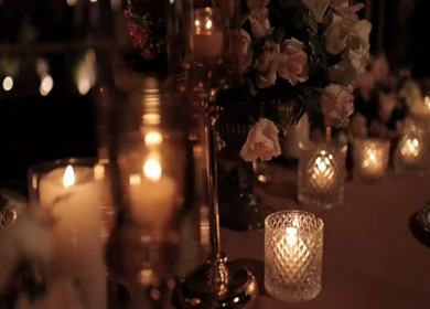 A Slow Motion Shot of an Indian Wedding Venue Decoration in India