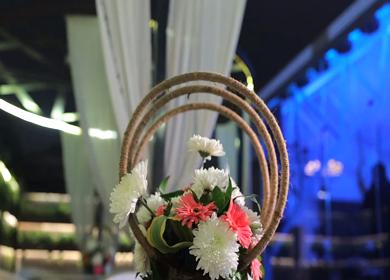 9th February, 2024 : A Slow Motion Shot of an Indian Wedding Decoration