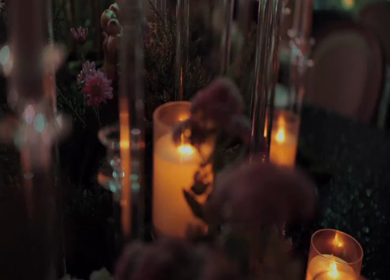 A Slow Motion Shot of an Indian Wedding Venue Decoration in India