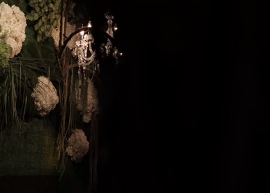 A Slow Motion Shot of an Indian Wedding Venue Decoration in India