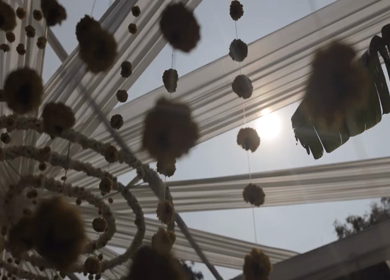A Slow Motion Shot of an Indian Wedding Decoration in India