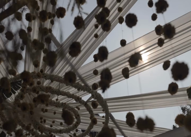 A Slow Motion Shot of an Indian Wedding Decoration in India