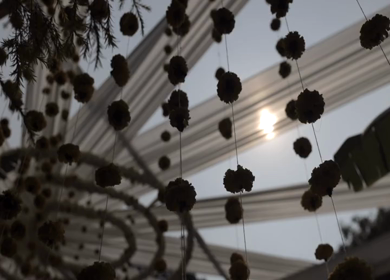 A Slow Motion Shot of an Indian Wedding Decoration in India