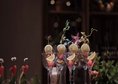 A Slow Motion Shot of an Indian Wedding Venue Decoration in India