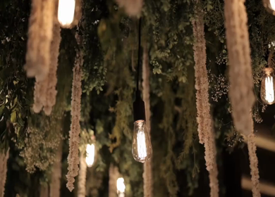 A Slow Motion Shot of an Indian Wedding Venue Decoration in India