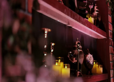 A Slow Motion Shot of an Indian Wedding Venue Decoration in India