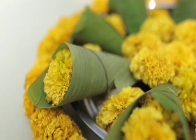 A Slow Motion Shot of an Indian Wedding Decoration in India