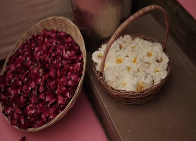 A Slow Motion Shot of an Indian Wedding Venue Decoration in India