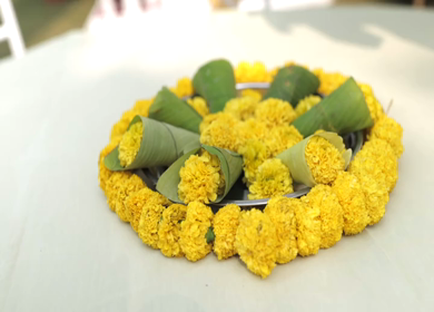 A Slow Motion Shot of an Indian Wedding Decoration in India