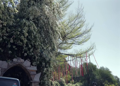 A Slow Motion Shot of an Indian Wedding Venue Decoration in India