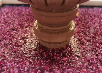 A Slow Motion Shot of an Indian Wedding Venue Decoration in India