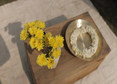 A Slow Motion Shot of an Indian Wedding Decoration in India