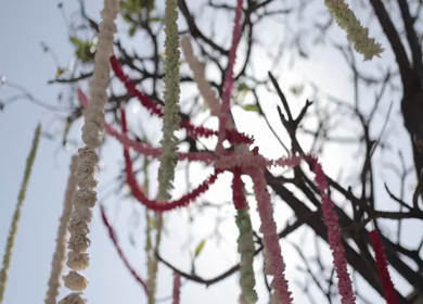 A Slow Motion Shot of an Indian Wedding Venue Decoration in India