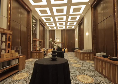 A Slow Motion Shot of an Indian Wedding Venue Decoration in India