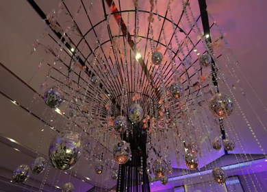 A Slow Motion Shot of an Indian Wedding Venue Decoration in India