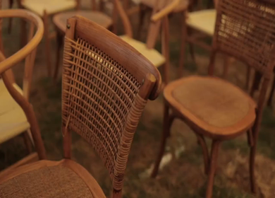A Slow Motion Shot of an Indian Wedding Venue Decoration in India