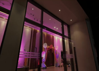 A Slow Motion Shot of an Indian Wedding Venue Decoration in India