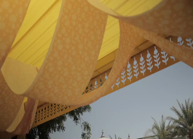 A Slow Motion Shot of an Indian Wedding Venue Decoration in India