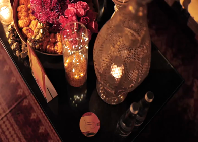 A Slow Motion Shot of an Indian Wedding Venue Decoration in India