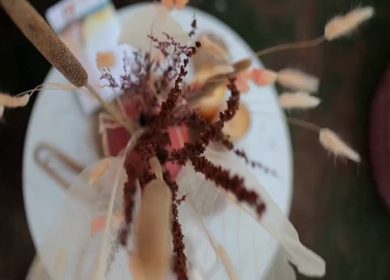 A Slow Motion Shot of an Indian Wedding Venue Decoration in India