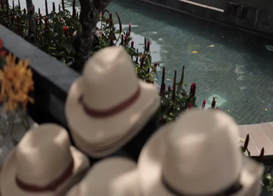 A Slow Motion Shot of an Indian Wedding Venue Decoration in India