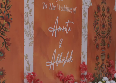 5th January 2025 : A Slow Motion Shot of an Indian Wedding Venue Decoration in India