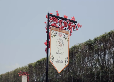 5th January 2025 : A Slow Motion Shot of an Indian Wedding Venue Decoration in India