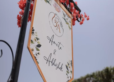 5th January 2025 : A Slow Motion Shot of an Indian Wedding Venue Decoration in India