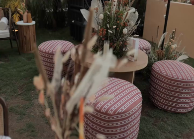 5th January 2025 : A Slow Motion Shot of an Indian Wedding Venue Decoration in India
