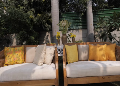 9th February, 2024 : A shot of Indian Wedding venue decorated at New Delhi, India