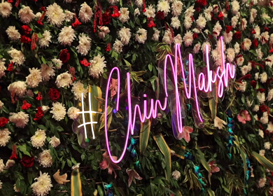 9th February, 2024 : A shot of Indian Wedding venue decorated at New Delhi, India