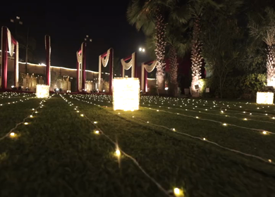 A Shot of an Indian Wedding Decoration in India