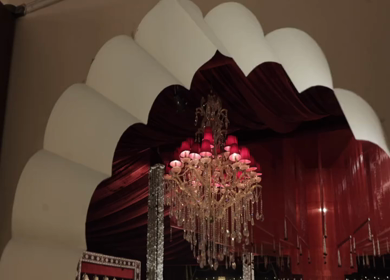 A Slow Motion Shot of an Indian Wedding Decoration in India