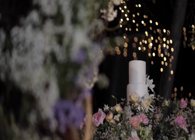 A Slow Motion Shot of an Indian Wedding Venue Decoration in India