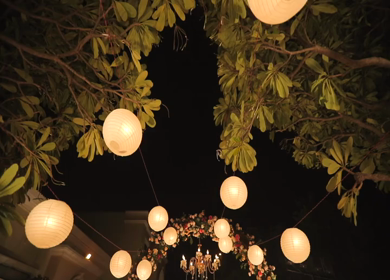 A Slow Motion Shot of an Indian Wedding Decoration  New Delhi,India