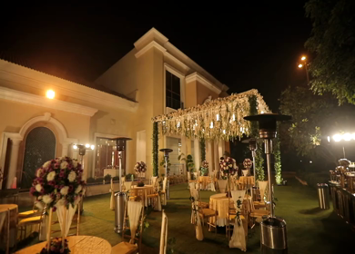 A Slow Motion Shot of an Indian Wedding Decoration  New Delhi,India