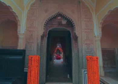 9th February 2019 : A Slow Motion Shot of an Indian Wedding Venue Decoration in India