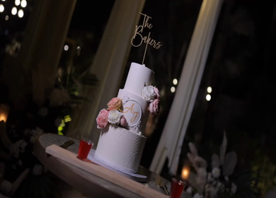 A Slow Motion Shot of an Indian Wedding Venue Decoration in India